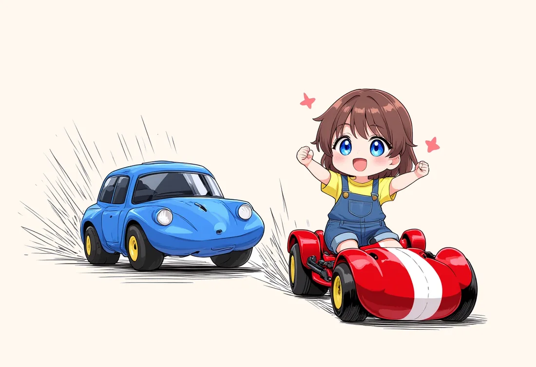 Red vs. the Blue Car