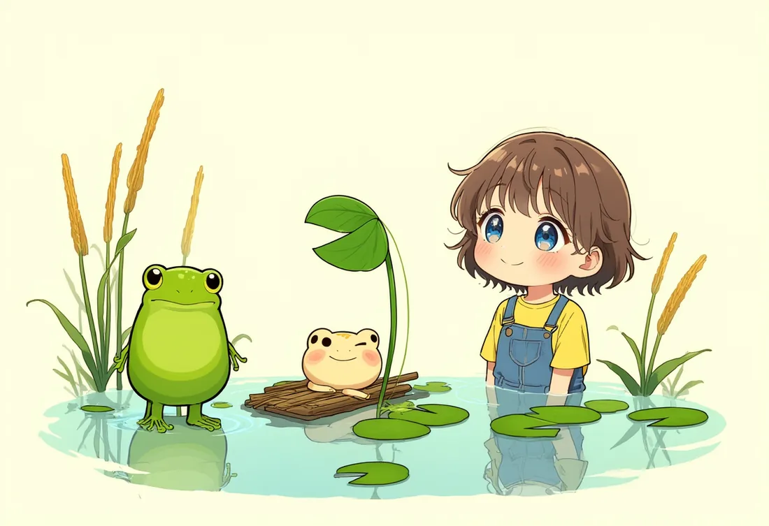 Frog and Flower