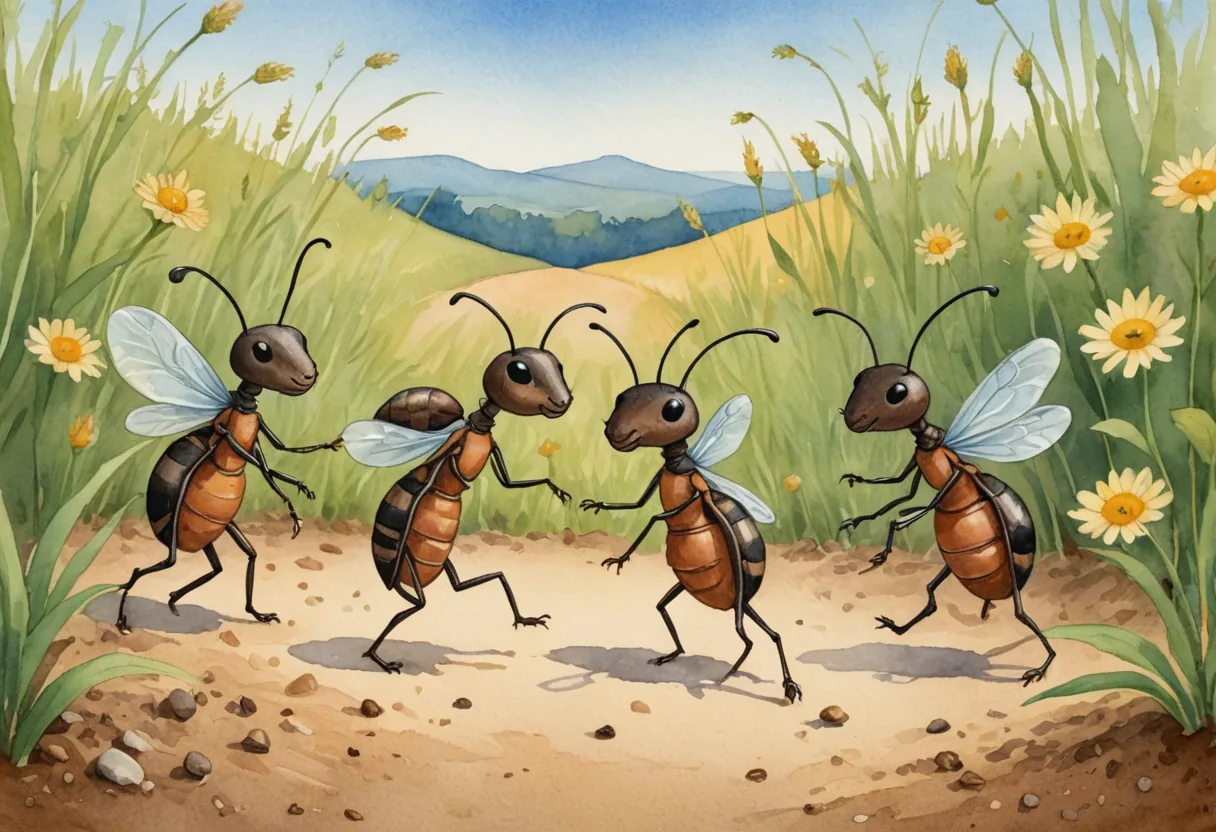 The Ants Work Hard
