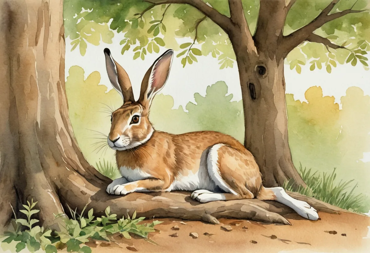 Hare Falls Asleep